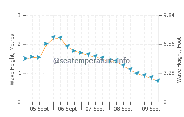 Dalkeith wave height and direction