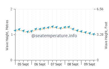 Diu wave height and direction