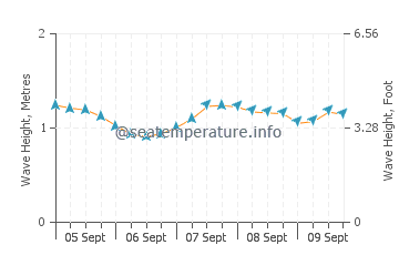 Ebute Ikorodu wave height and direction
