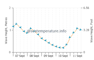 Ezerets wave height and direction