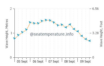 Fitzroy Island wave height and direction