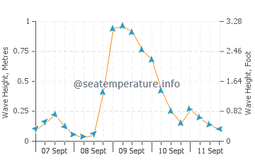 Ford River wave height and direction