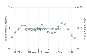 Fort Macon wave height and direction