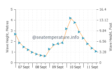 Foxton Beach wave height and direction