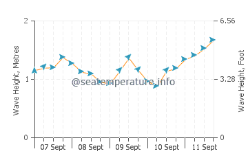 Godrevy wave height and direction