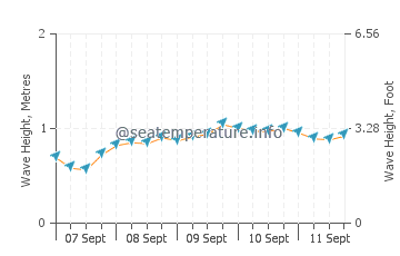 Gral Villamil wave height and direction