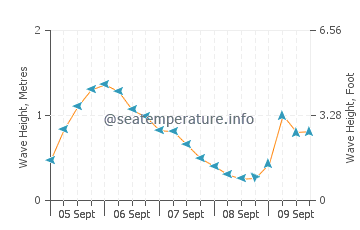 Gran Alacant wave height and direction