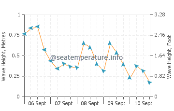 Guantou wave height and direction