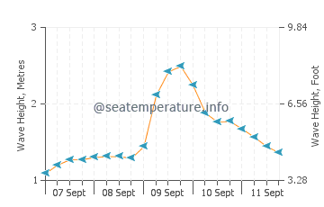 Hamoa Beach wave height and direction