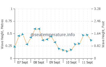 Holly Beach wave height and direction