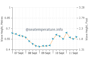 Isla Mujeres wave height and direction