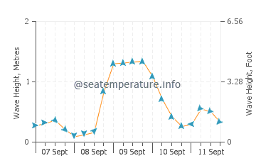 Jacksonport wave height and direction