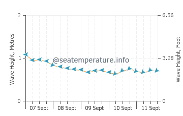 Kavieng wave height and direction