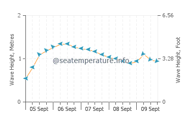 Kawana Beach wave height and direction