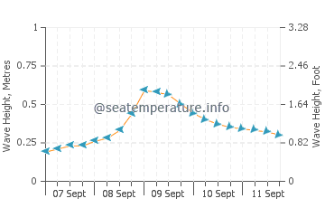 Larap wave height and direction