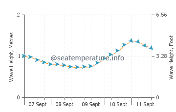 Lincoln Beach wave height and direction