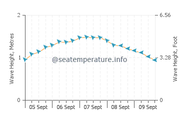 Lizard Island wave height and direction
