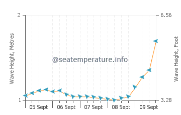 Lydgate Beach wave height and direction