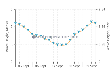 Majanicho wave height and direction