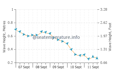Maliig wave height and direction