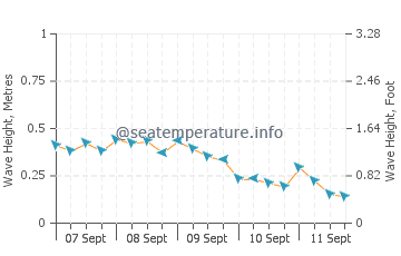 Manggar wave height and direction