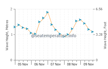 Marennes wave height and direction