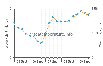 Marion Bay wave height and direction