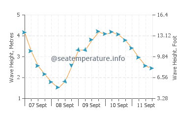 Milford Sound wave height and direction