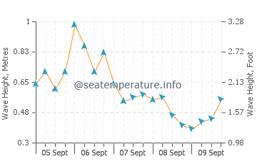 Mystic wave height and direction