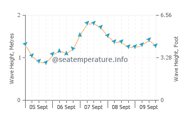 Newgale wave height and direction