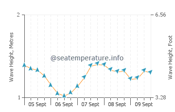 Lagos wave height and direction