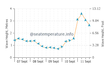 Old Bar wave height and direction