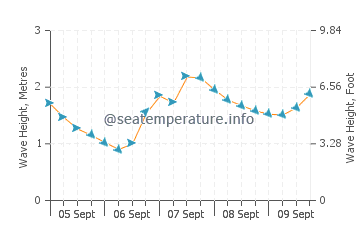 Ons Island wave height and direction