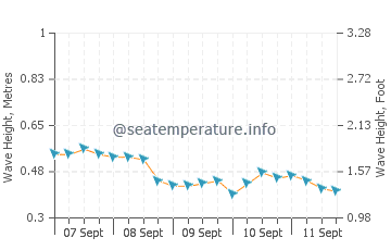 Owase wave height and direction