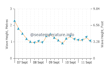 Passage West wave height and direction