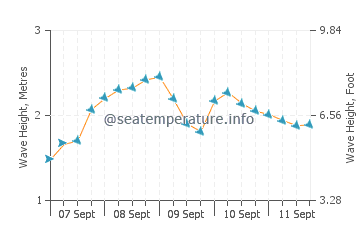 Peniche wave height and direction