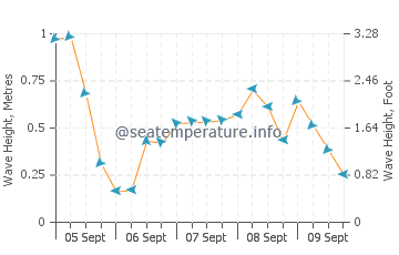 Platja d'Aro wave height and direction