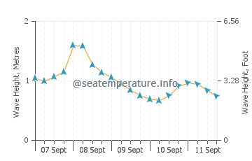 Point Michaud wave height and direction