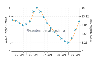 Punakaiki wave height and direction