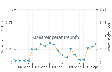 Punta Lara wave height and direction