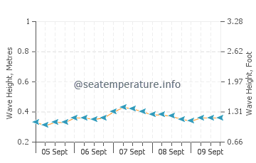 Punta Maroma wave height and direction