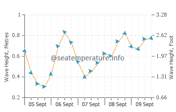 Quarteira wave height and direction