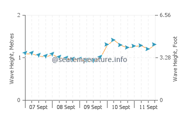 Ragged Point wave height and direction