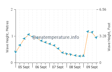 Sa Caleta wave height and direction