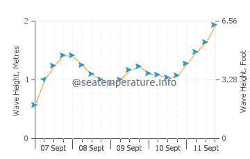 Sainte-Anne la Palud wave height and direction