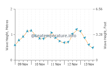 Salter Path wave height and direction