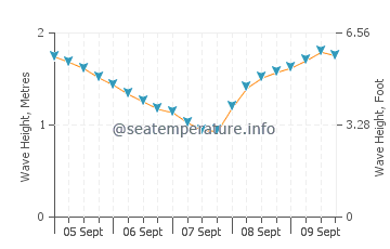 Samoga wave height and direction