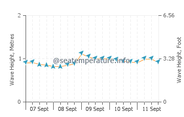 San Onofre Beach wave height and direction