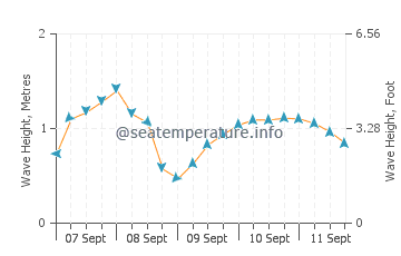 Scamander wave height and direction
