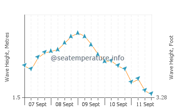 Sinabang wave height and direction